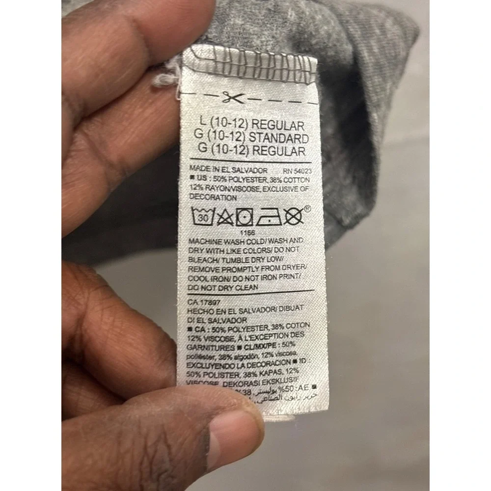 Pokemon Gray Graphic Tee L (10-12) Old Navy Collectabilitees